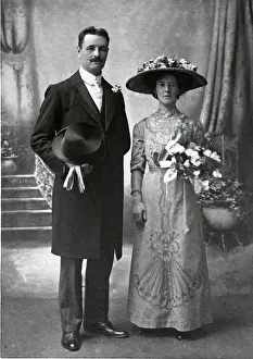 Bridegroom Prints: Couple in formal wedding photo