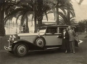 Couple and Hispano-Suiza H6B - Beaulieu-sur-Mer, France