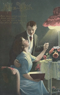 Couple holding hands and gazing at one another