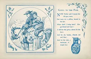 Ginger Bread Prints: Couple on Horse 1886