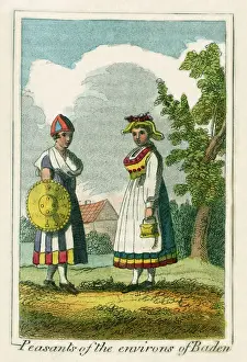 Peasant Prints: A couple of Peasants from Baden, Germany
