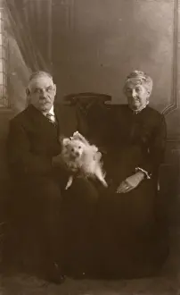 Couple with Pomeranian