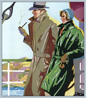 Shipboard Prints: Couple on Shipboard