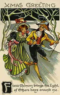 Harmony Prints: Couple skating