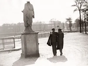 Couple in the spring sunshine, Paris, 1930 s