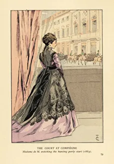 Images Dated 17th July 2019: The court at Compiegne, 1869
