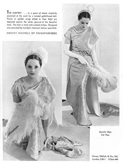 Images Dated 19th December 2011: A court dress to curtsey in from Harvey Nichols, 1935