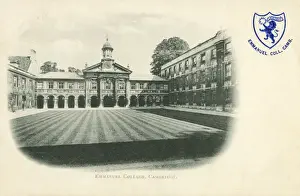 Clocktower Prints: Front Court - Emmanuel College, Cambridge