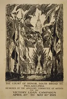 B Road Prints: The court of honor, South Broad St. Philadelphia, designed