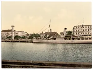 Pommeraina Prints: Court house and hotels, Swinemunde, Pommeraina, Germany (i. e