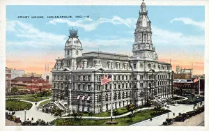 Images Dated 23rd April 2021: Court House, Indianapolis, Indiana, USA Date: circa 1920