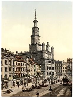 Poland Collection: Court House and Old Market, Posen, Germany (i. e. Poznan Pol