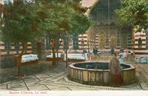 Jewish Collection: Court of Maison Lisbona in Damascus, Syria