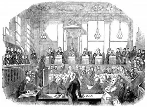 Peel Collection: Court room scene, Mr M Naughten trial