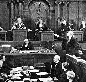 Cutts Prints: The court scene in The Flames of Passion (1922)