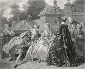 1731 Prints: Court society at Versailles A. D. 1731