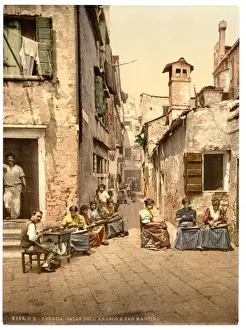 A court yard (Calle dell Angelo a San Martino), Venice, Ital