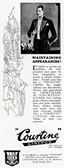 Suited Prints: Courtaulds Courtine Advertisement