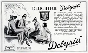 Donning Prints: Courtaulds Delysia Advertisement