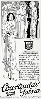 Attending Prints: Courtaulds Fabrics Advertisement