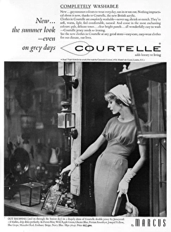 Courtelle advertisement, Marcus dress 1959