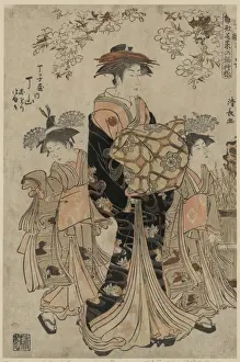 The courtesan Chozan of Chojiya