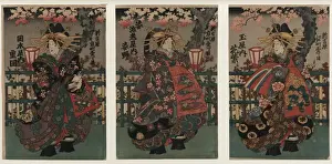 The courtesan Shigeoka of Okamoto-ya : The courtesan Sugatan