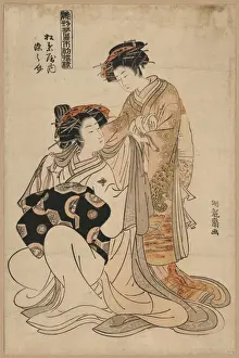 Courtesan Prints: The Courtesan Somenosuke of Matsuba-ya