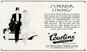 Courtaulds Prints: Courtine Linings Advertisement