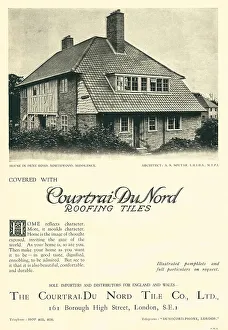 Nord Prints: Courtrai-Du Nord Tile Advertisement