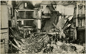 Images Dated 4th April 2016: Courtrai (Kortrijk), Belgium -- Rue de Lille, WW1