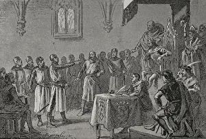 Catalunya Prints: Courts of Lerida (Lleida), 1375. Catalan Courts
