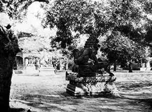 Llama Prints: Courtyard, Llama Temple, Beijing, China, early 1900s