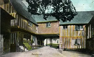 Penshurst Prints: Courtyard, Penshurst, Kent