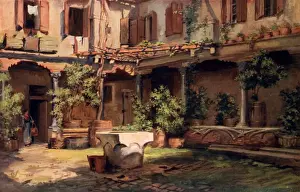 Courtyard Prints: Courtyard of San Geronimo, Venice, Italy
