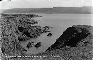 Ceredigion Prints: A Cove at Gwybert on the Cardigan Coast