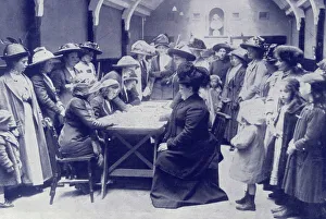 Images Dated 6th October 2015: Covenanting women: signing the anti-Home-rule pledge