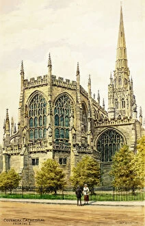Prewar Collection: Coventry Cathedral (old), Warwickshire