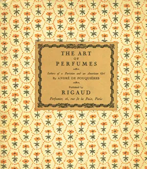 Perfumery Prints: Front cover to The Art of Perfumes, Rigaud, 1915