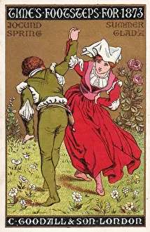 Front cover of a booklet, Times Footsteps for 1873