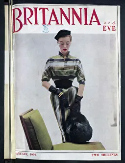 Beret Collection: The front cover of Britannia and Eve from January 1954. Date: 1954