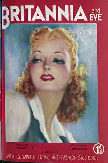 Lipstick Collection: The front cover of Britannia and Eve from October 1943. Date: 1943