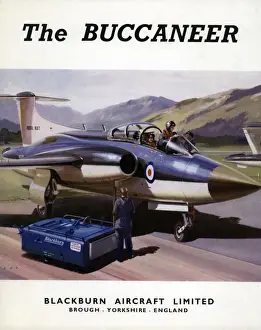 Brochure Prints: Cover of brochure for the Blackburn Buccaneer