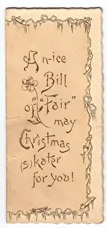 Front cover of a Christmas card