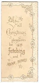 Front cover of a Christmas card
