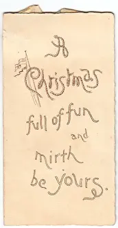 Front cover of a Christmas card
