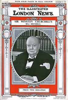 80th Prints: Cover of Churchill 80th birthday special edition