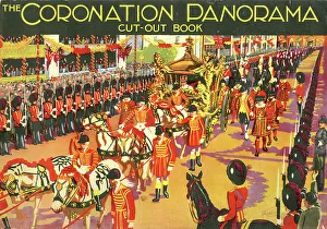 Cut Out Prints: Cover of The Coronation Panorama Cut-Out Book, 1937