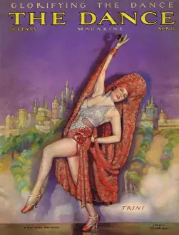 Jazz Age Club Prints: Cover of Dance magazine, April 1928
