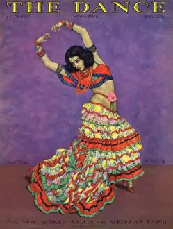 Jazz Age Club Prints: Cover of Dance magazine, February 1929